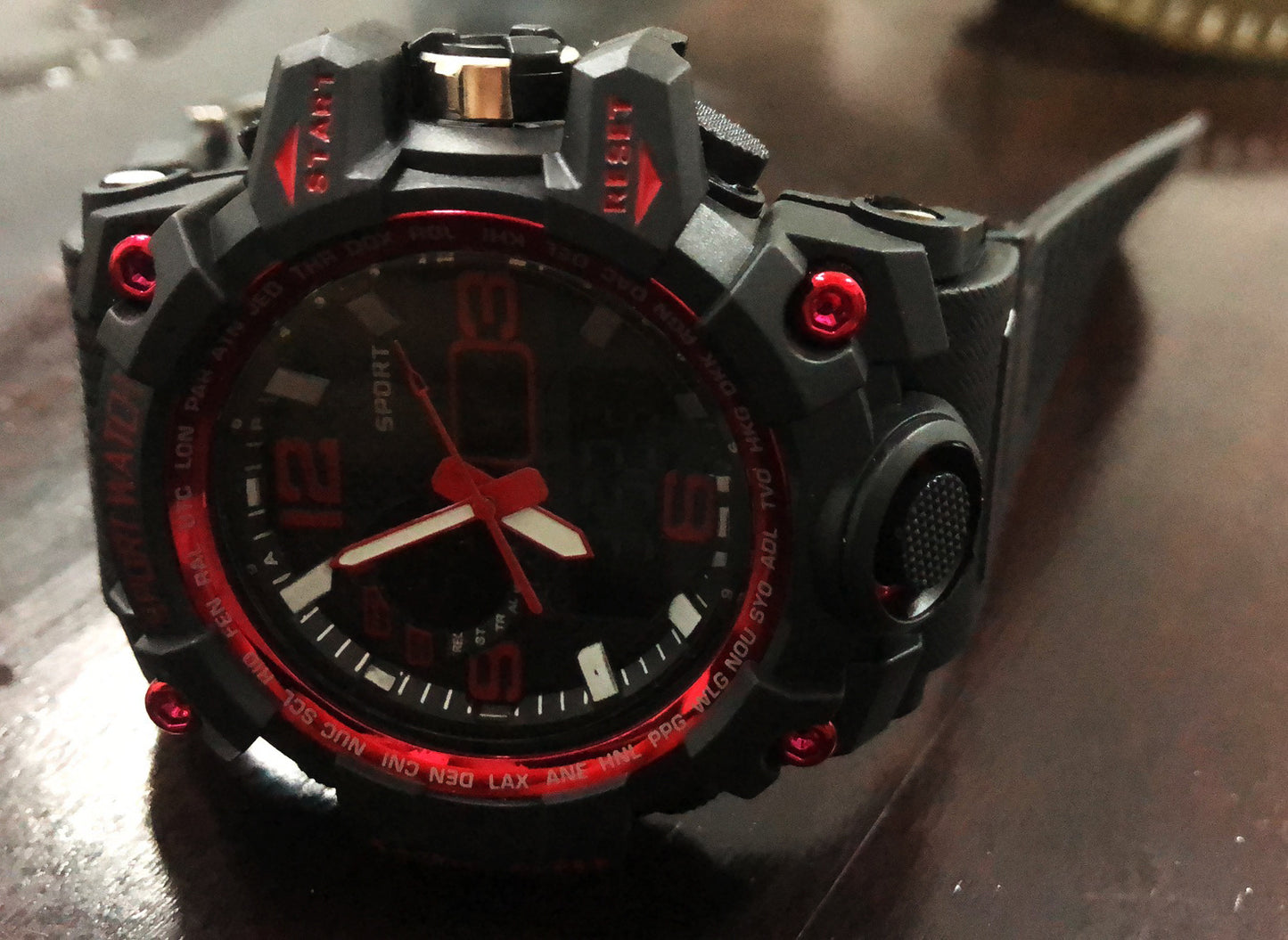 Dual display multi-function electronic watch
