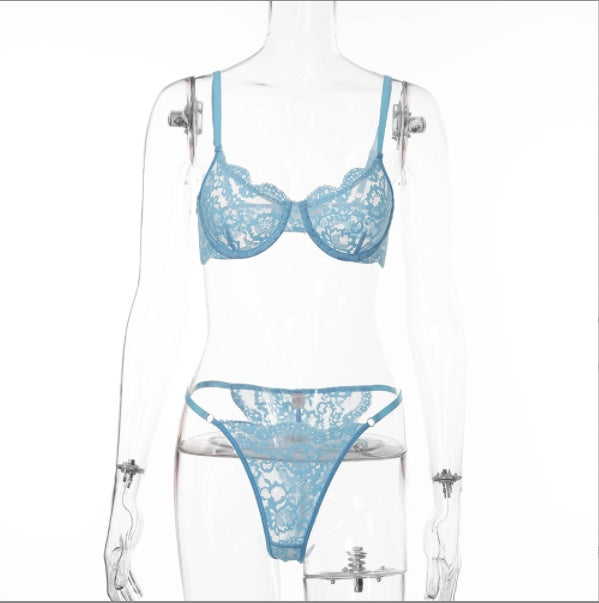 Damen Dessous-Set mit Bügeln und Spitze, modisch