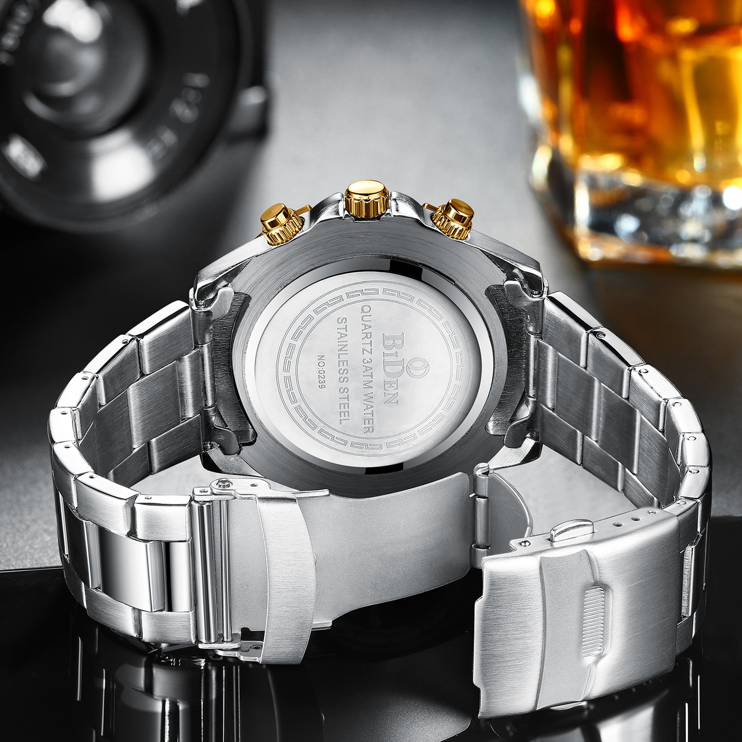 Multifunctional Men's Steel Belt Foreign Trade Fashion Trend Watch