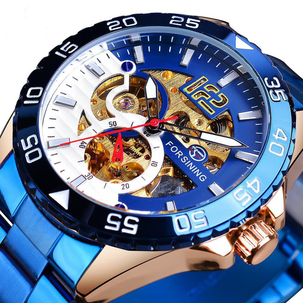 European And American Style Men'S Fashion Casual Hollow Watch