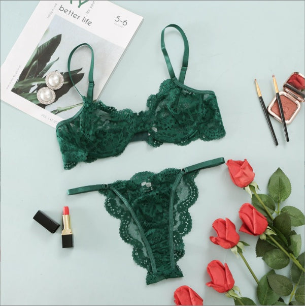 Damen Dessous-Set mit Bügeln und Spitze, modisch