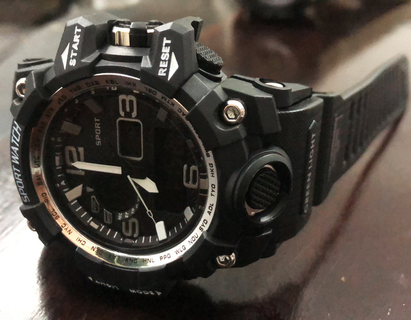 Dual display multi-function electronic watch
