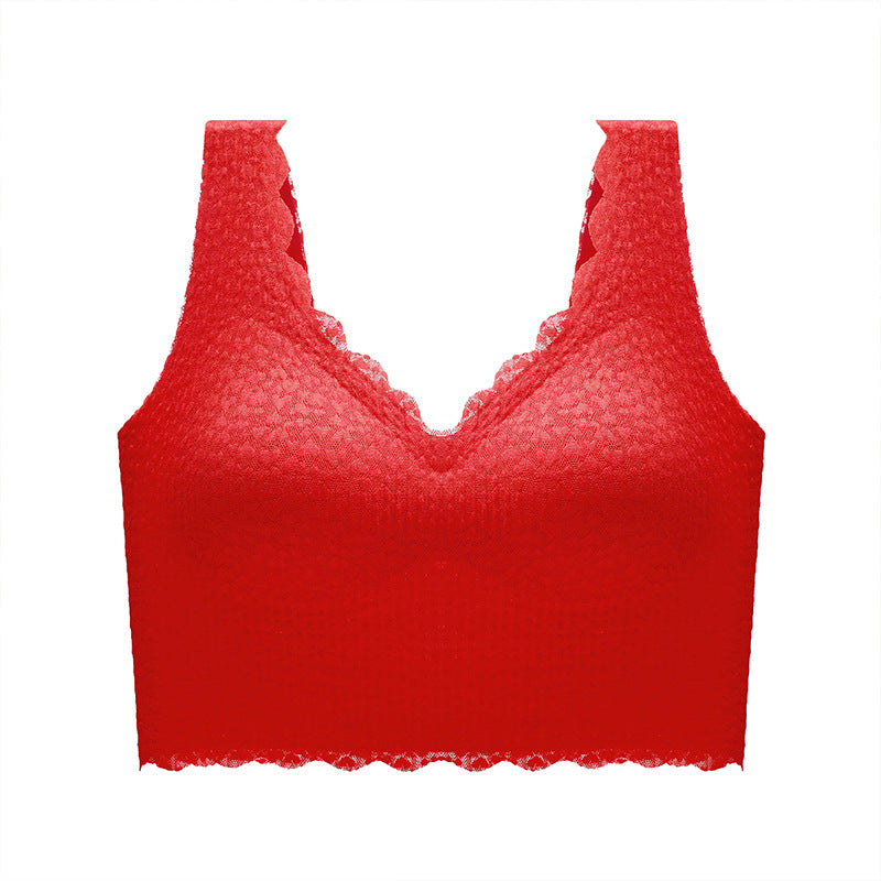 Women's Double Button Sports Seamless Lingerie Bra