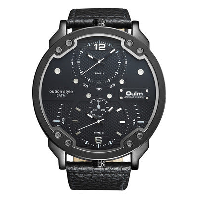 Large dial men's watch