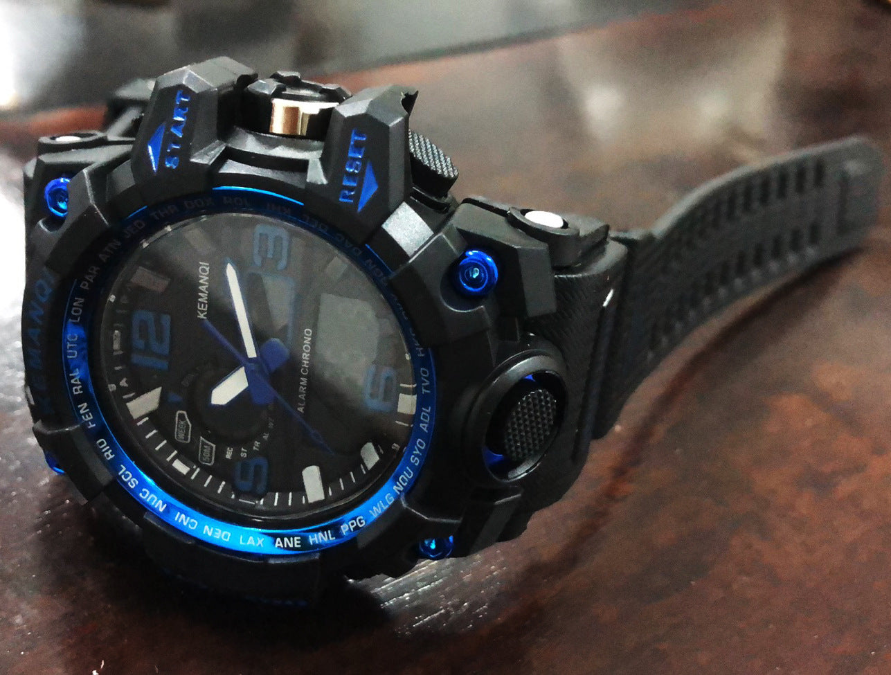 Dual display multi-function electronic watch