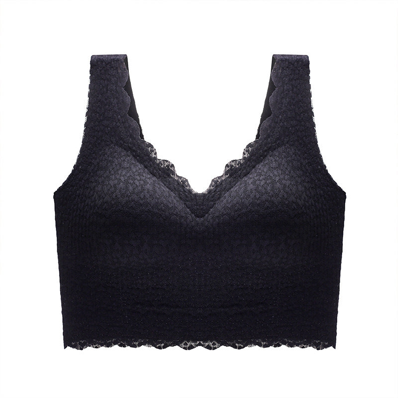 Women's Double Button Sports Seamless Lingerie Bra