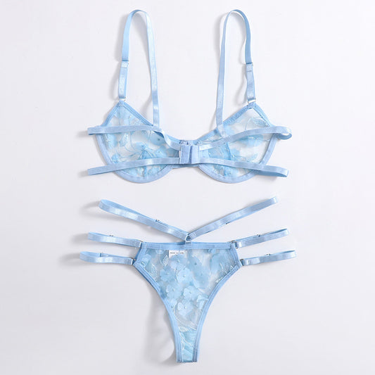 Erotischer Dessous-Anzug für Damen, Himmelblau